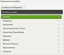Menu de Treinamento (Seleção do Cargo)